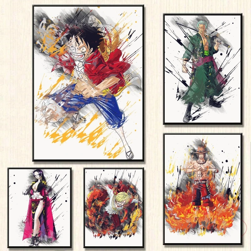 High Quality Canvas Printing Posters One Piece Luffy Zoro Anime Decoration Painting Home Wall Vintage Aesthetic Decor Posters
High Quality Canvas Printing Posters One Piece Luffy Zoro Anime Decoration Painting Home Wall Vintage Aesthetic Decor Posters
