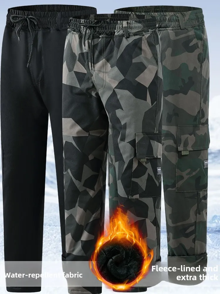 Мужская зимняя рабочая одежда, хлопковые брюки, эластичные водонепроницаемые камуфляжные брюки на подкладке с высокой талией, теплая защита
Мужская зимняя рабочая одежда, хлопковые брюки, эластичные водонепроницаемые камуфляжные брюки на подкладке с высокой талией, теплая защита