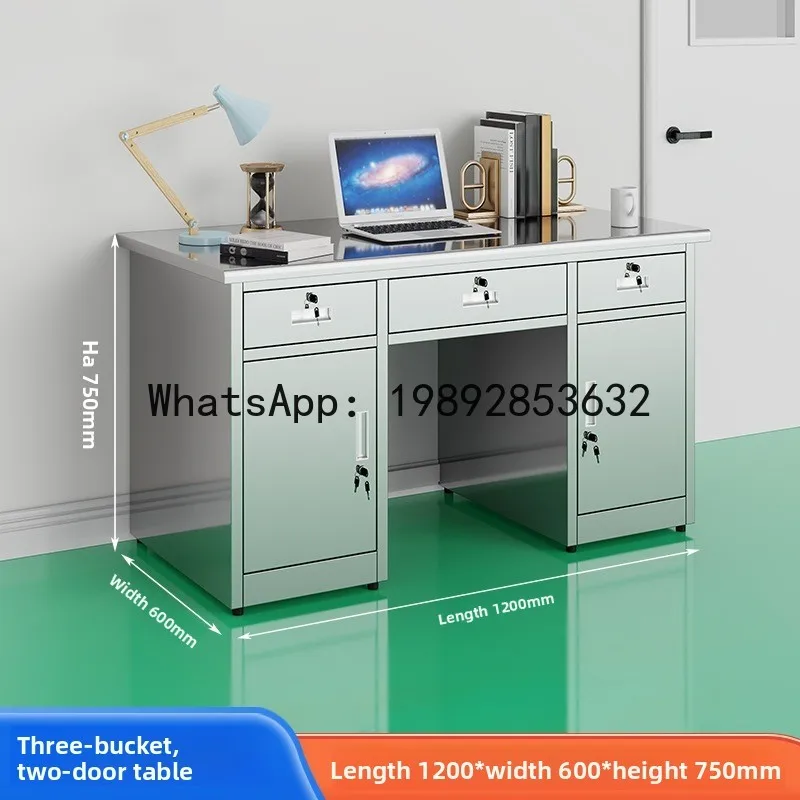 BGZ Stainless Steel Computer Desk Financial Office Desk Home Single Writing with Drawer and Lock
BGZ Stainless Steel Computer Desk Financial Office Desk Home Single Writing with Drawer and Lock