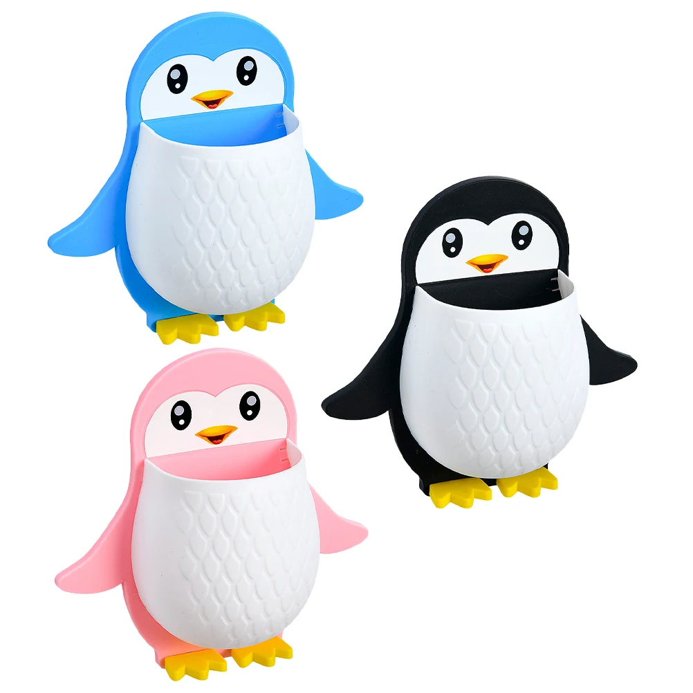 3Pcs Wall Mount Toothbrush Holder Cartoon Penguin Remote Control Organizer Shelf Kid Bedroom Phone Storage Safe Material
3Pcs Wall Mount Toothbrush Holder Cartoon Penguin Remote Control Organizer Shelf Kid Bedroom Phone Storage Safe Material
