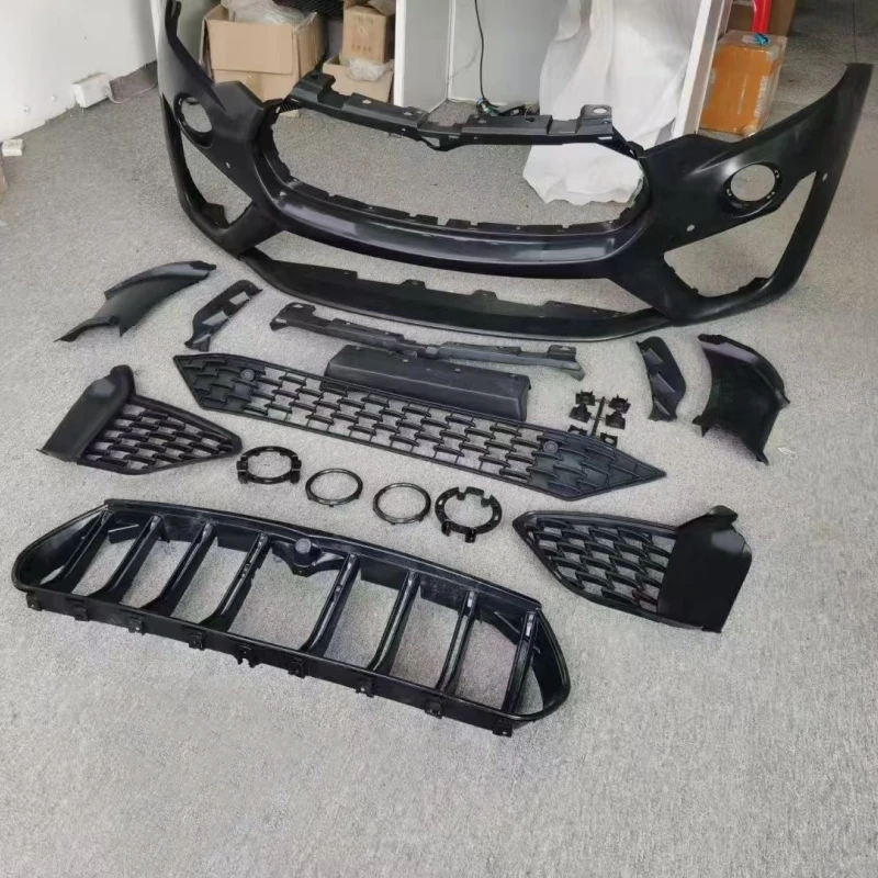 PP Material Front Bumper Grille Fog Lamp Frame Assembly for Maserati Levante Convert New Style Car Body Kit 
PP Material Front Bumper Grille Fog Lamp Frame Assembly for Maserati Levante Convert New Style Car Body Kit
