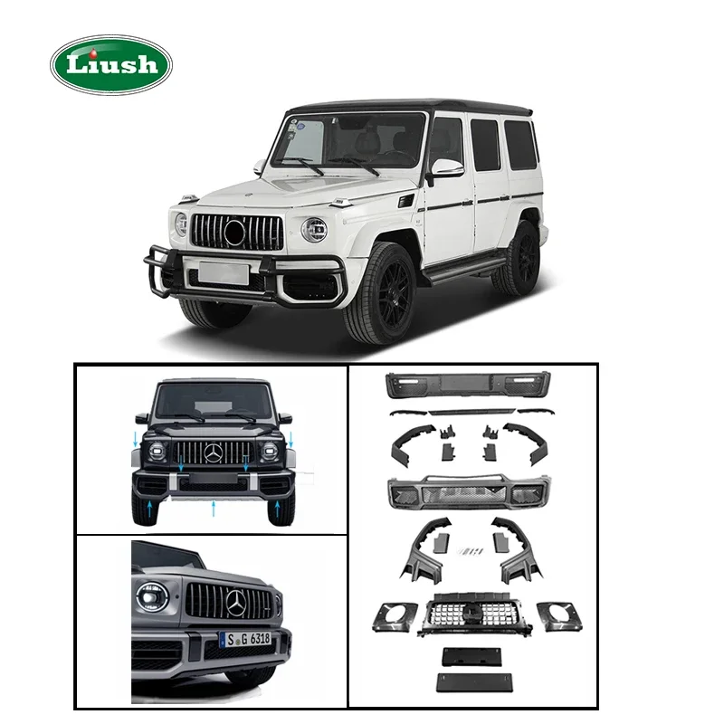 Liush G63 style body kit For Mercedes Benz G500 To G63 upgrade kit W464 G500 to G63 front bumper with grille rear car bumper
Liush G63 style body kit For Mercedes Benz G500 To G63 upgrade kit W464 G500 to G63 front bumper with grille rear car bumper