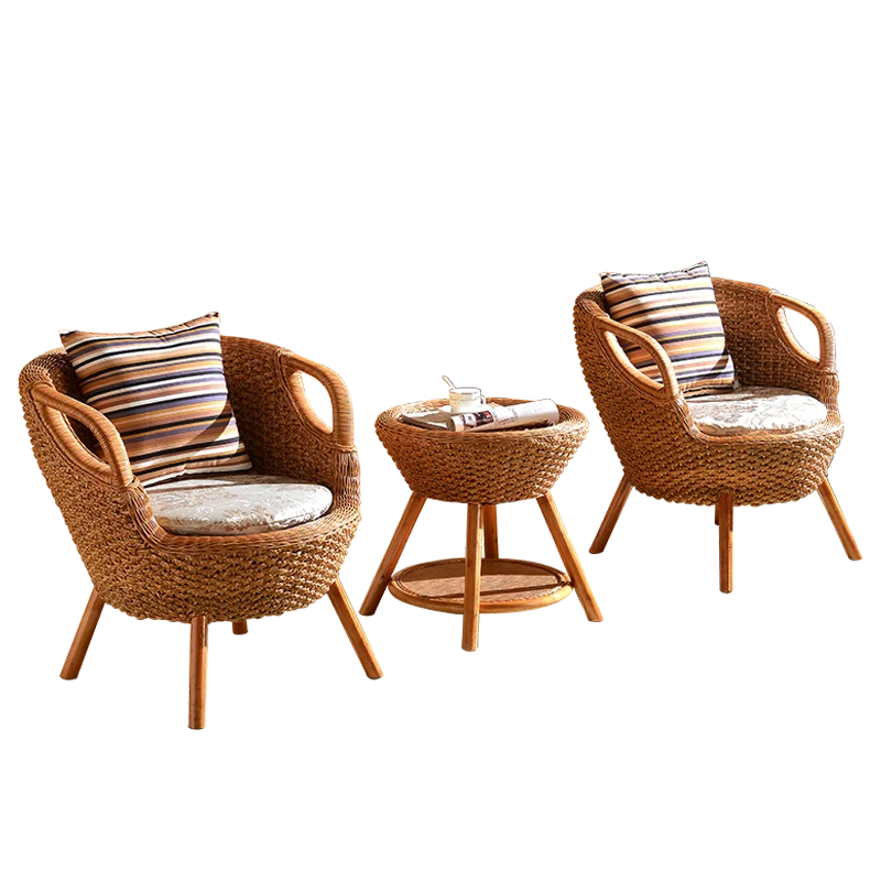 Natural rattan backrest chair balcony small table and chair combination elderly rattan chair three-piece set leisure seaweed rat
Natural rattan backrest chair balcony small table and chair combination elderly rattan chair three-piece set leisure seaweed rat