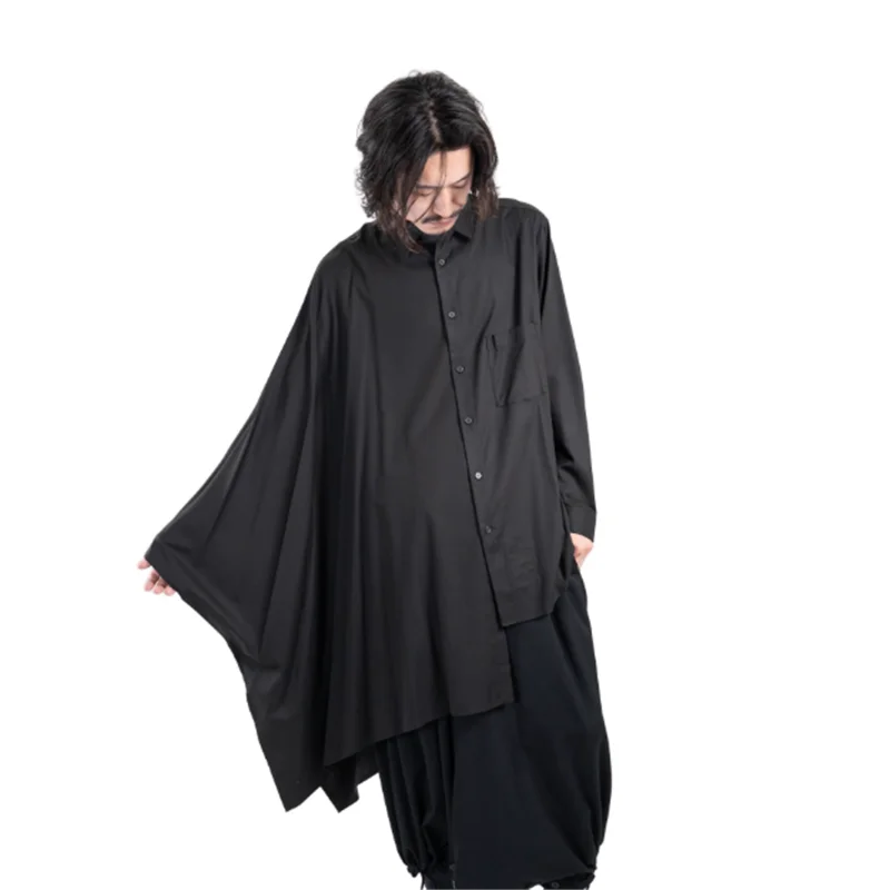 2026 Men's Casual Design-Inspired Irregular Cut Shirt Men's Cloak-Styled Patched Blouse Collared Shirt Top Men
2026 Men's Casual Design-Inspired Irregular Cut Shirt Men's Cloak-Styled Patched Blouse Collared Shirt Top Men