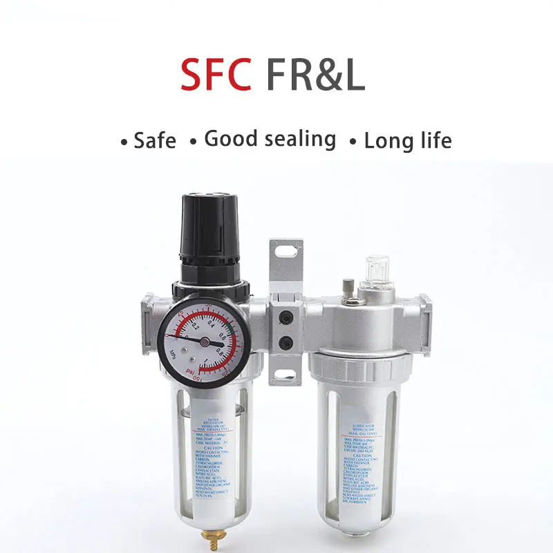 SUNRISE Type Compressor Air Filter Pressure Regulator Trap Pneumatic Oil Water Separator Pump Manual Drainage Supply SFC 200 300
SUNRISE Type Compressor Air Filter Pressure Regulator Trap Pneumatic Oil Water Separator Pump Manual Drainage Supply SFC 200 300