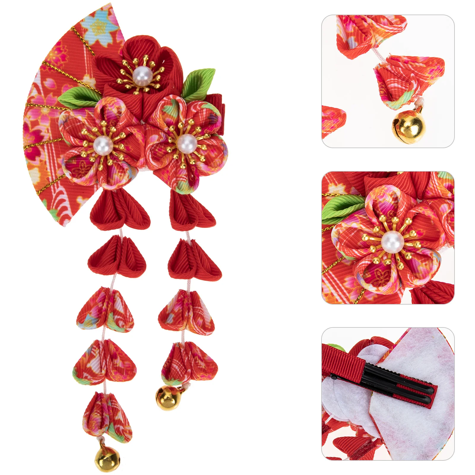 Tassel Bell Hair Accessory Flower Tassels Hairpin Decorate Accessories Cute for Girl Japanese Red Girls Child
Tassel Bell Hair Accessory Flower Tassels Hairpin Decorate Accessories Cute for Girl Japanese Red Girls Child