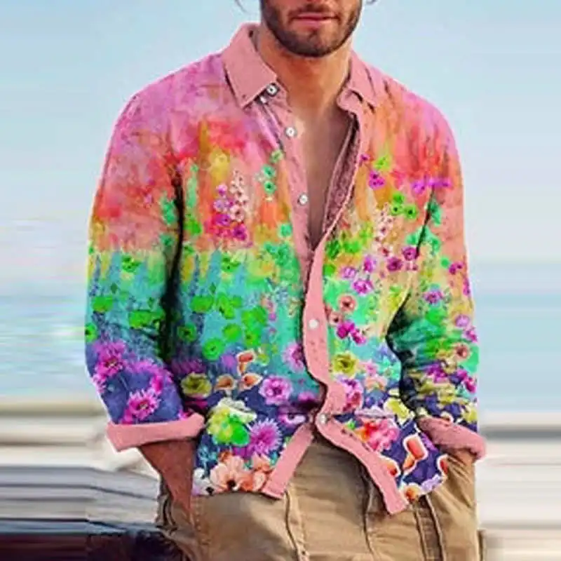 Long Sve Printed irt Button up Collar Lapel Printed Long Sve irt Youth Faion Breathable Cotton Sun Protection Tre...
Long Sve Printed irt Button up Collar Lapel Printed Long Sve irt Youth Faion Breathable Cotton Sun Protection Tre...