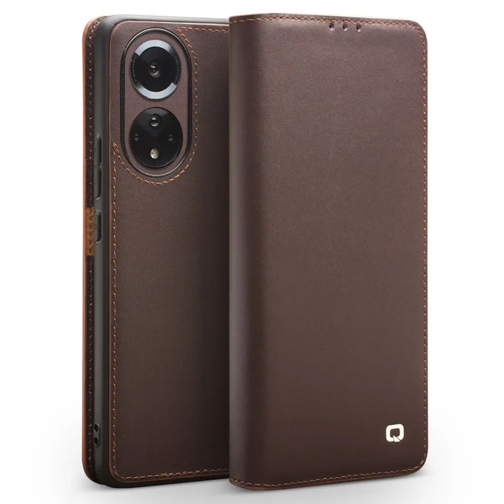 QIALINO Genuine Leather Bracket Function Flip Case for Huawei Honor50 Pure Handmade Phone Cover with Card Slots for Honor 50 Pro
QIALINO Genuine Leather Bracket Function Flip Case for Huawei Honor50 Pure Handmade Phone Cover with Card Slots for Honor 50 Pro