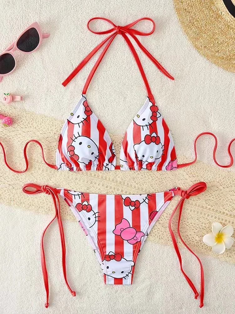 Sanrio Hello Kitty Strap Bikini Set Y2K Printed Strap Swimsuit Summer Cute Cartoon Anime Swimsuit Bikini New Style 2025
Sanrio Hello Kitty Strap Bikini Set Y2K Printed Strap Swimsuit Summer Cute Cartoon Anime Swimsuit Bikini New Style 2025