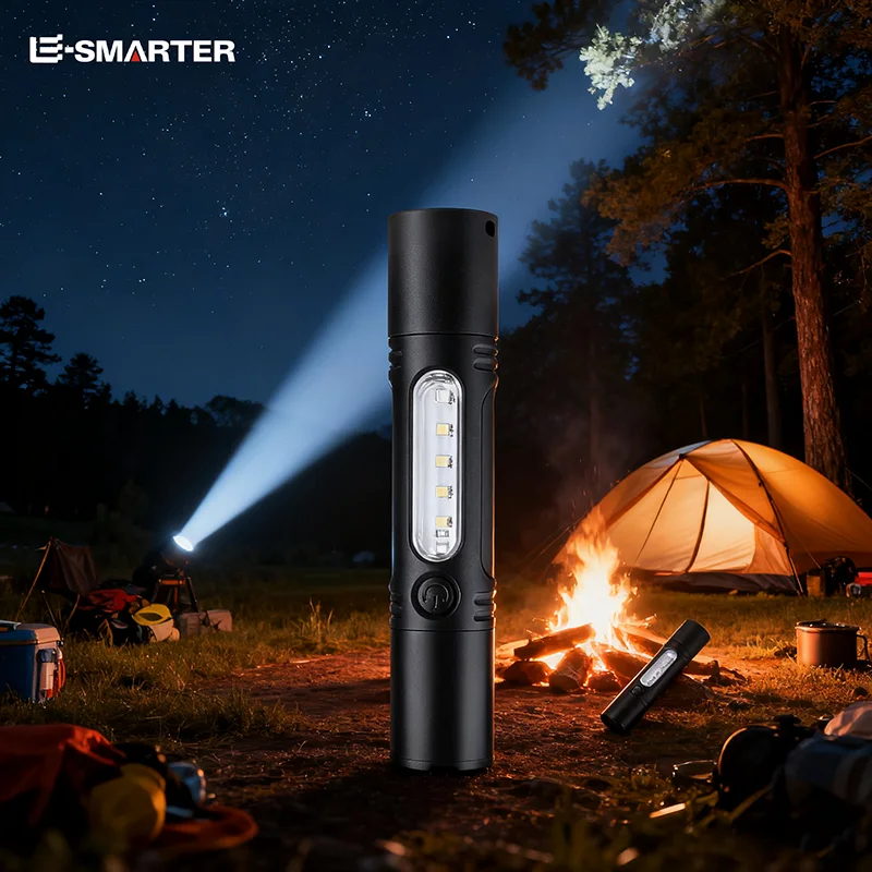 Ultra-Bright Rechargeable Flashlight Portable Outdoor Emergency Mini Work Light with White Laser Whistle for Camping Hiking
Ultra-Bright Rechargeable Flashlight Portable Outdoor Emergency Mini Work Light with White Laser Whistle for Camping Hiking