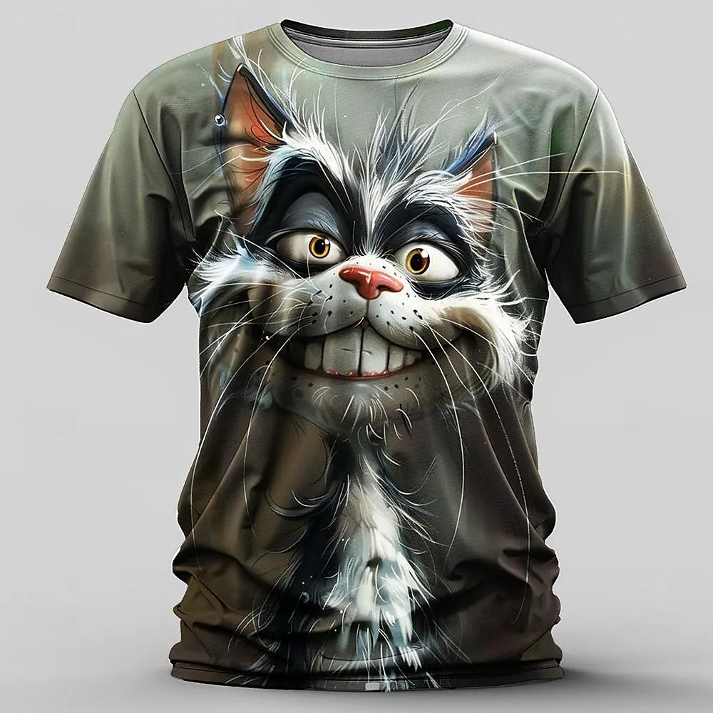 Animal Cats Pattern Men's Women's T-Shirts Summer Outdoor Casual Short Sleeve Tees Oversize Sweat Absorbing Comfortable Clothes
Animal Cats Pattern Men's Women's T-Shirts Summer Outdoor Casual Short Sleeve Tees Oversize Sweat Absorbing Comfortable Clothes