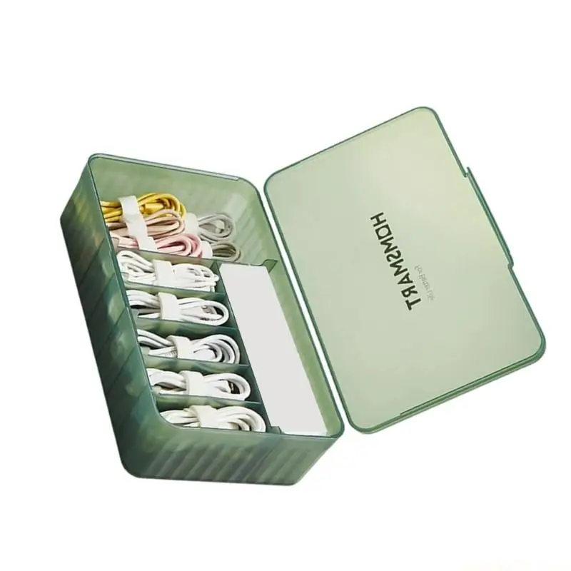Large Cable Organizers Cable Management Box With Clear Compartments & Dustproof Lid For Home Offices Accessory Storage
Large Cable Organizers Cable Management Box With Clear Compartments & Dustproof Lid For Home Offices Accessory Storage