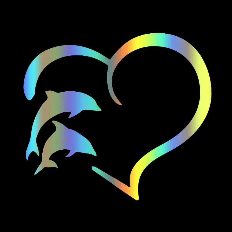 Customizable Sizes/Colors Car Stickers Vinyl Decal Heart shaped Dolphin Motorcycle Decorative Accessories Waterproof
Customizable Sizes/Colors Car Stickers Vinyl Decal Heart shaped Dolphin Motorcycle Decorative Accessories Waterproof