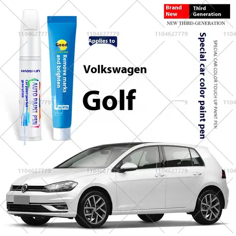 For Volkswagen Golf 1974-2025 A2 A3 A4 A5 A6 A7 A8 Paint Repair Brush Touch Up Scratch Remover DIY Auto Accessories Black White