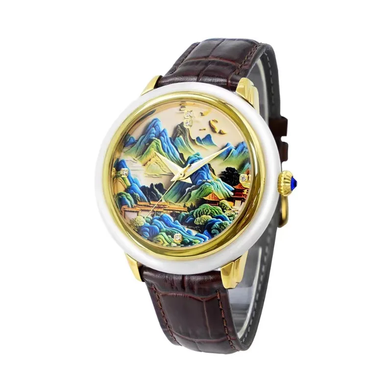 2026 New Mechanical Watch Chinese Wind Landscape Painting Luminous Couple Watch Jade Pair Belt
2026 New Mechanical Watch Chinese Wind Landscape Painting Luminous Couple Watch Jade Pair Belt