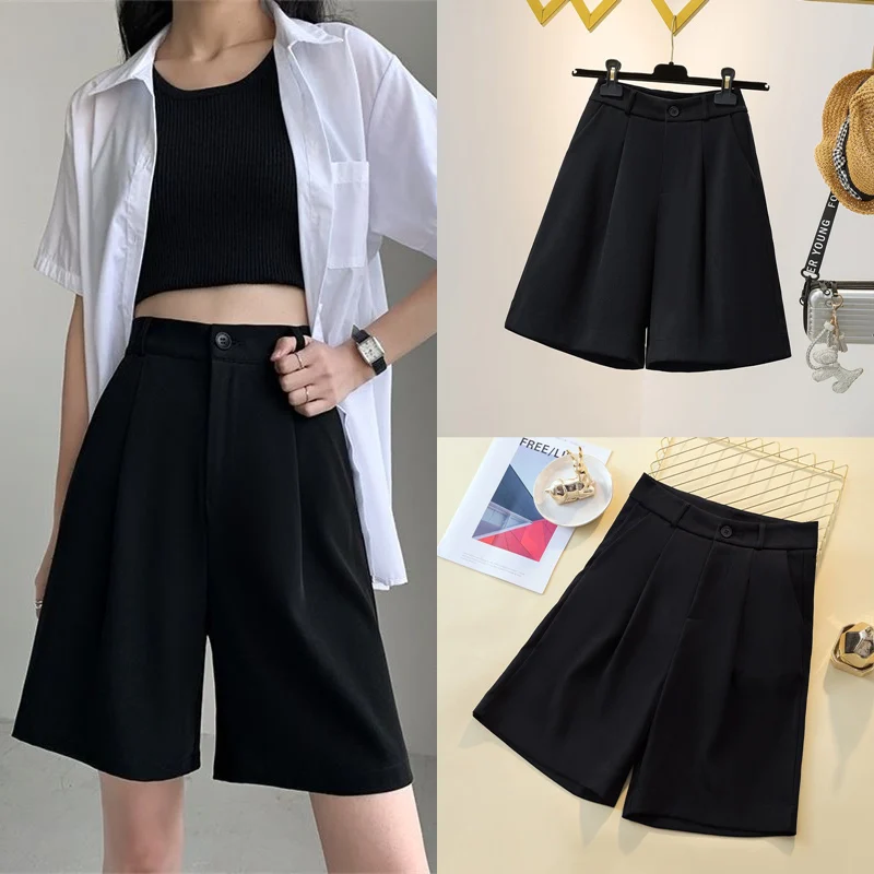Black Ice Silk Suit Pants Women's Summer New plus Size Loose Casual Wide Leg Pants High Waist Thin Five-Quarter Length
Black Ice Silk Suit Pants Women's Summer New plus Size Loose Casual Wide Leg Pants High Waist Thin Five-Quarter Length