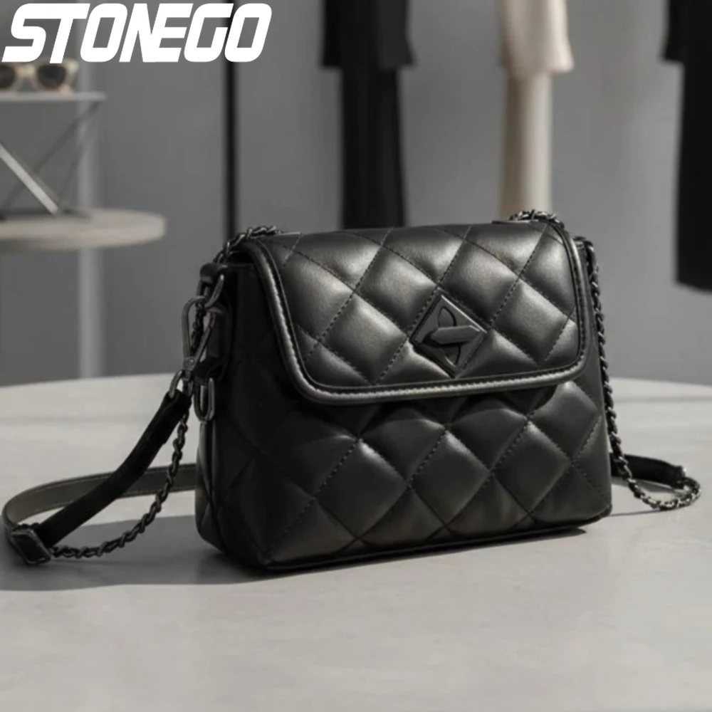 Модная женская сумка через плечо из искусственной кожи с цепочкой, стильная компактная сумка для ежедневного использования, свиданий и вечеринок
Модная женская сумка через плечо из искусственной кожи с цепочкой, стильная компактная сумка для ежедневного использования, свиданий и вечеринок