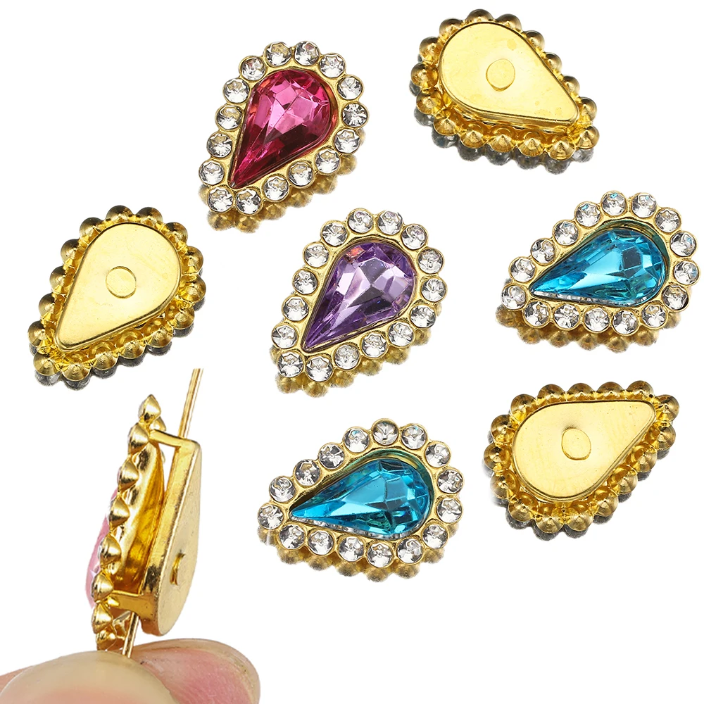 50pcs Waterdrop Shape Glass Rhinestones With Golden Claw Base Crystal Sew on Beads for DIY Jewelry Making Dress Accessories
50pcs Waterdrop Shape Glass Rhinestones With Golden Claw Base Crystal Sew on Beads for DIY Jewelry Making Dress Accessories