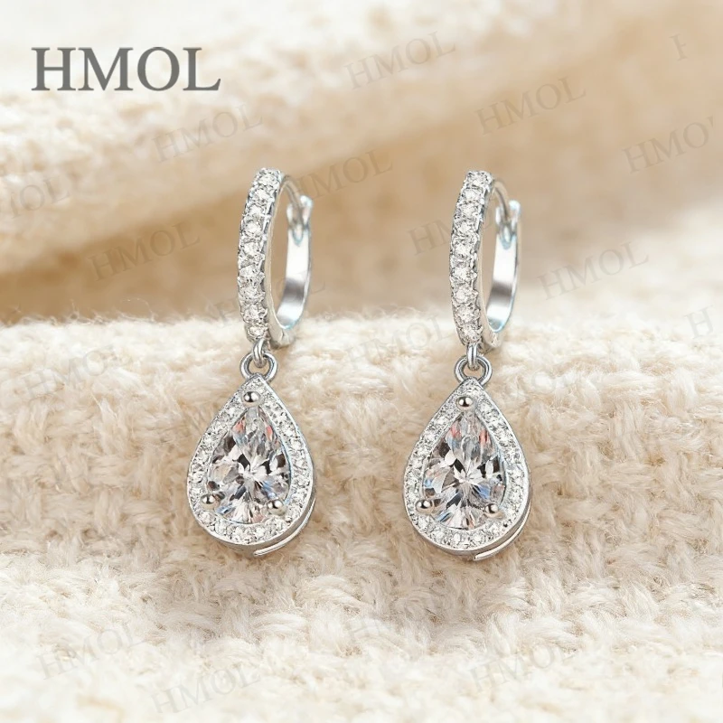 Груша 5x8 мм, комплект серег с ободом, муассанит, 1 карат, цвет D, серьги из стерлингового серебра 925 пробы с GRA, сверкающие для свадебных украшений
Груша 5x8 мм, комплект серег с ободом, муассанит, 1 карат, цвет D, серьги из стерлингового серебра 925 пробы с GRA, сверкающие для свадебных украшений