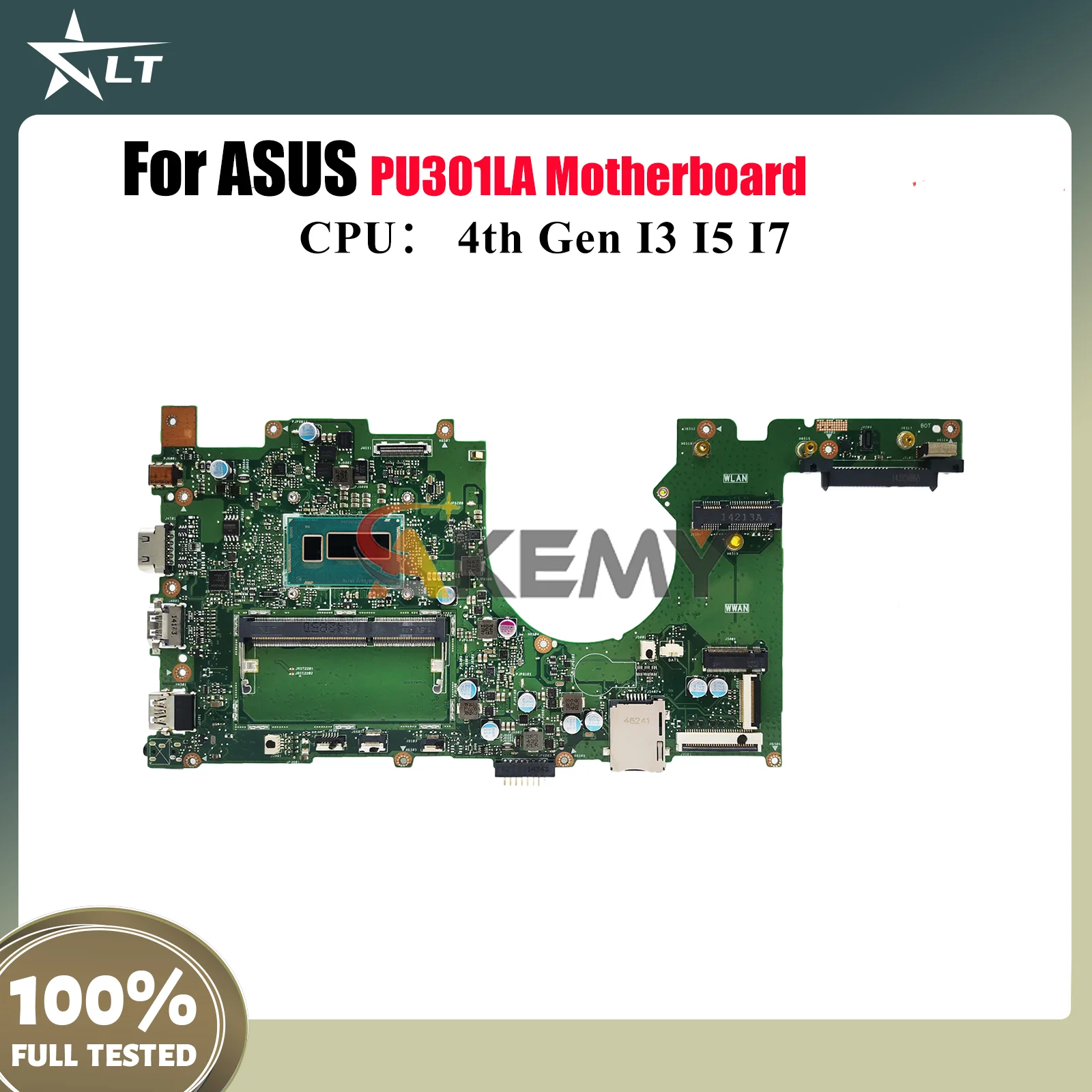 PU301LA Laptop Motherboard For ASUS VivoBook PU301L PU301LA Notebook Mainboard With I3 I5 I7 CPU 100% tests OK fast shipping stk
PU301LA Laptop Motherboard For ASUS VivoBook PU301L PU301LA Notebook Mainboard With I3 I5 I7 CPU 100% tests OK fast shipping stk