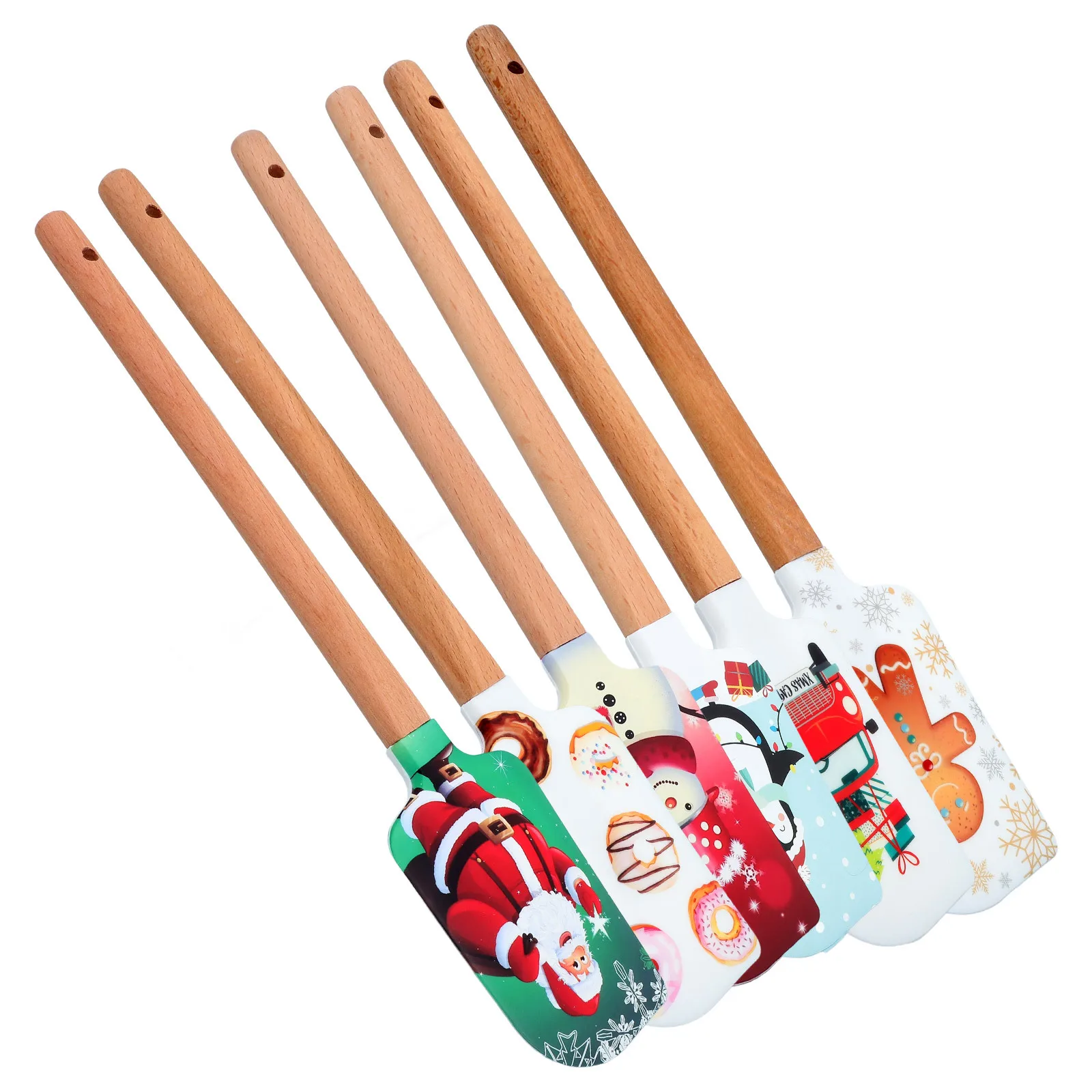 5Pcs Silicone Scraper Spatula Christmas Cake Cream Spatula Baking Tools Wooden Handle Safe Use Silicone Scraper
5Pcs Silicone Scraper Spatula Christmas Cake Cream Spatula Baking Tools Wooden Handle Safe Use Silicone Scraper
