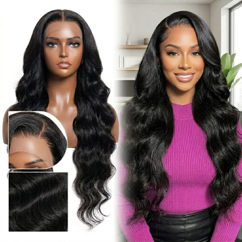 13x4 HD Lace Front Synthetic Wig, 28 Inch Body Wave. 180% density, pre plucked hairline, glueless and easy to wear.
13x4 HD Lace Front Synthetic Wig, 28 Inch Body Wave. 180% density, pre plucked hairline, glueless and easy to wear.