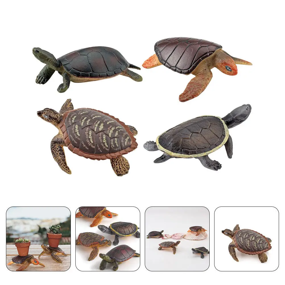 4Pcs Turtle Simulation Realistic Plastic Tortoise Close to Nature Desktop Garden Decoration Kids Cognitive Learning Ornament
4Pcs Turtle Simulation Realistic Plastic Tortoise Close to Nature Desktop Garden Decoration Kids Cognitive Learning Ornament