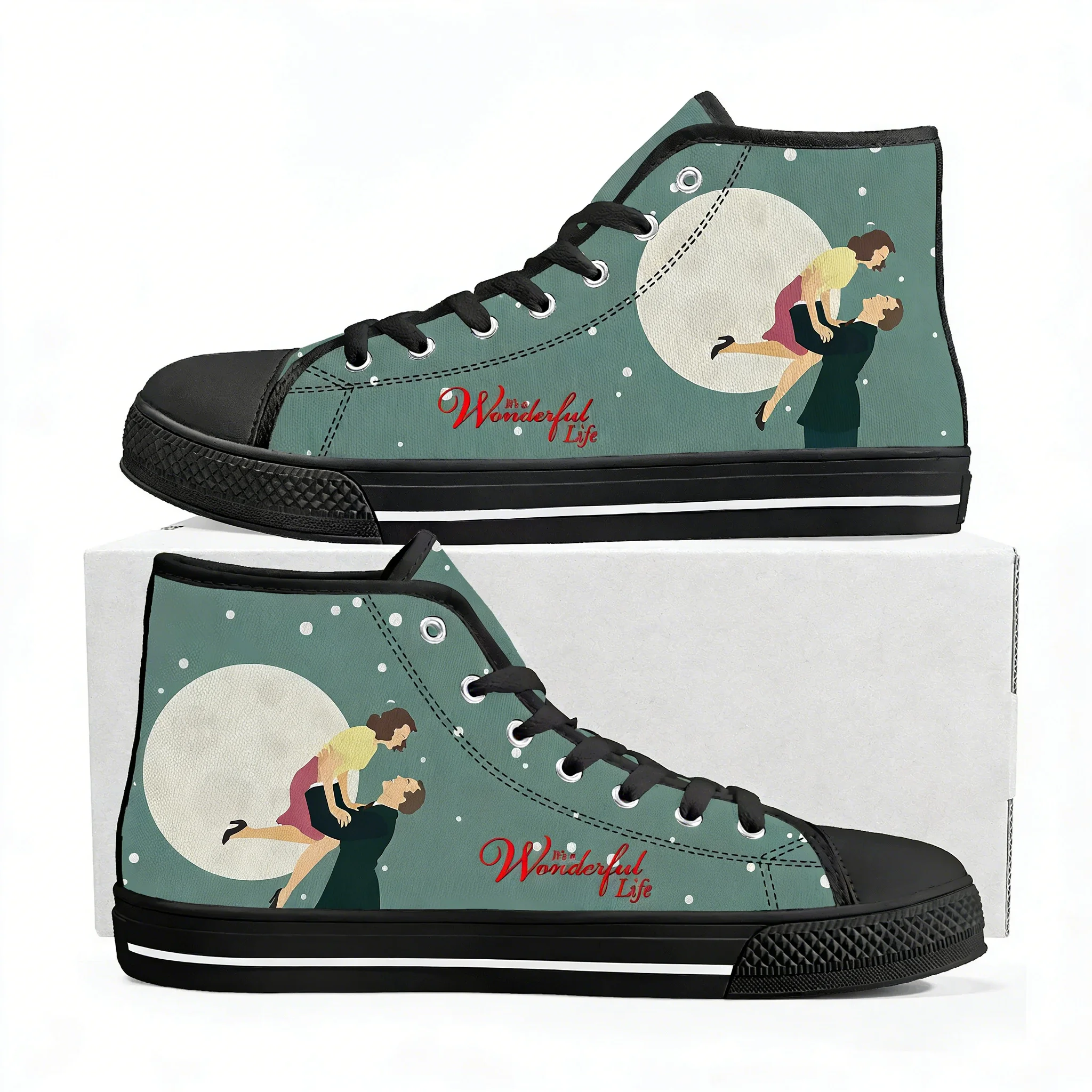 Кеды-хайтопы «It's a Wonderful Life» для мужчин, женщин и подростков, высококачественные трендовые повседневные кеды из канваса, обувь для пар, с возможностью индивидуального дизайна
Кеды-хайтопы «It's a Wonderful Life» для мужчин, женщин и подростков, высококачественные трендовые повседневные кеды из канваса, обувь для пар, с возможностью индивидуального дизайна