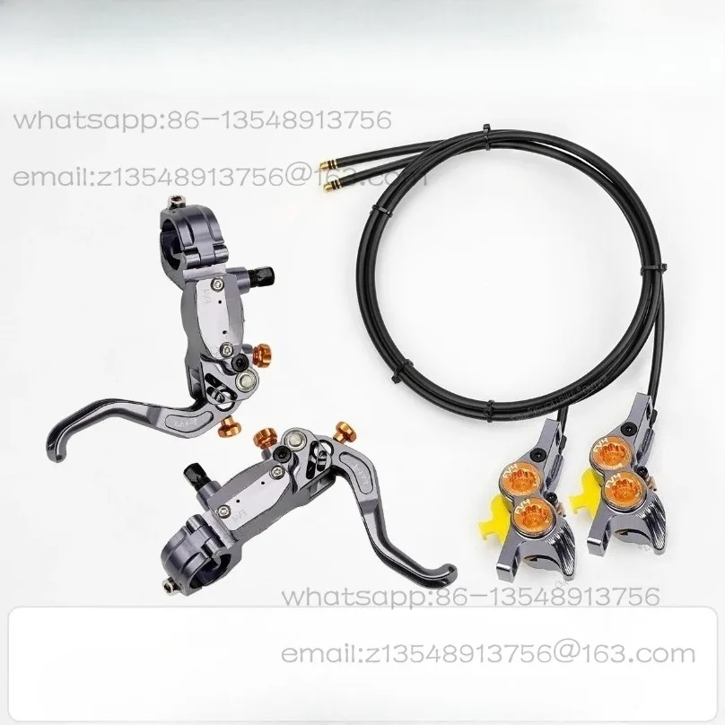 FV4 four-piston oil brake, suitable for mountain bike inner wiring frame split disc brake
FV4 four-piston oil brake, suitable for mountain bike inner wiring frame split disc brake