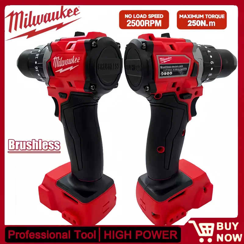 upgrade Milwaukee 250N.m Small Electric Drill brushless Cordless Impact Drill of Decoration Team Uses For 18V Battery Power Tool
upgrade Milwaukee 250N.m Small Electric Drill brushless Cordless Impact Drill of Decoration Team Uses For 18V Battery Power Tool