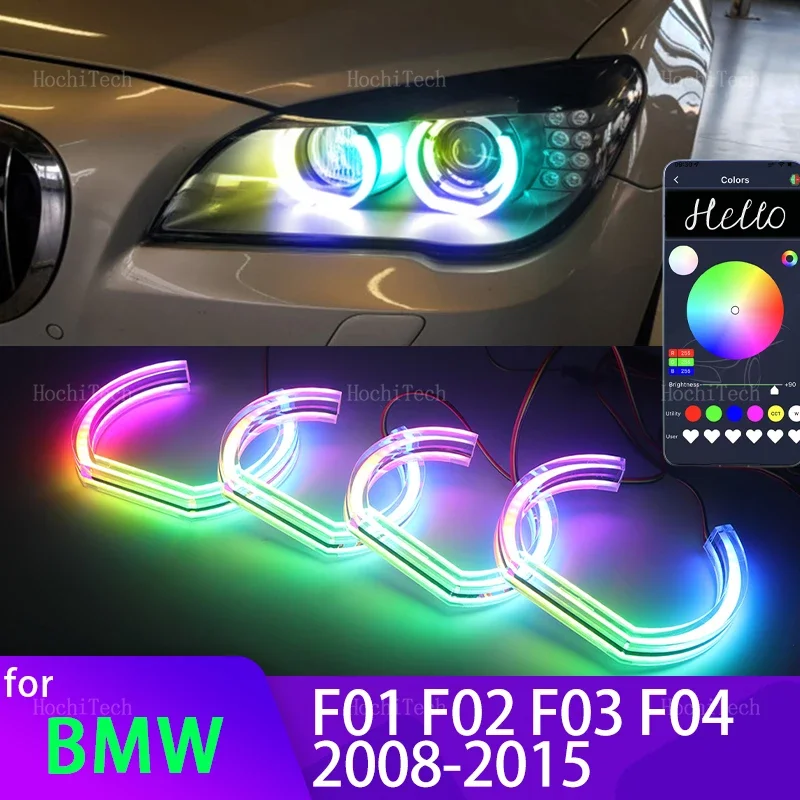 For BMW 7 Series F01 F02 F03 F04 730d 740d 740i 750i 760i 2008-15 APP Dynamic RGB Angel Eyes Rings Light with Turn Signal Light
For BMW 7 Series F01 F02 F03 F04 730d 740d 740i 750i 760i 2008-15 APP Dynamic RGB Angel Eyes Rings Light with Turn Signal Light