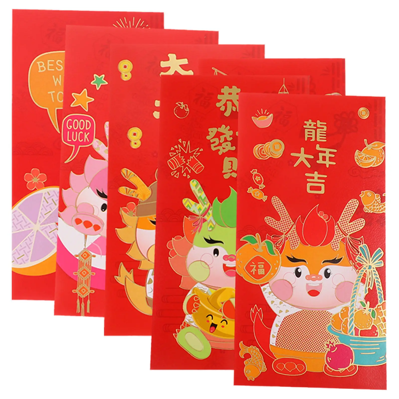 6Pcs Chinese New Year Red Envelopes 2024 Dragon Lucky Money Packets Lunar New Year Paper Red Packets Spring Festival Gift Wealth
6Pcs Chinese New Year Red Envelopes 2024 Dragon Lucky Money Packets Lunar New Year Paper Red Packets Spring Festival Gift Wealth