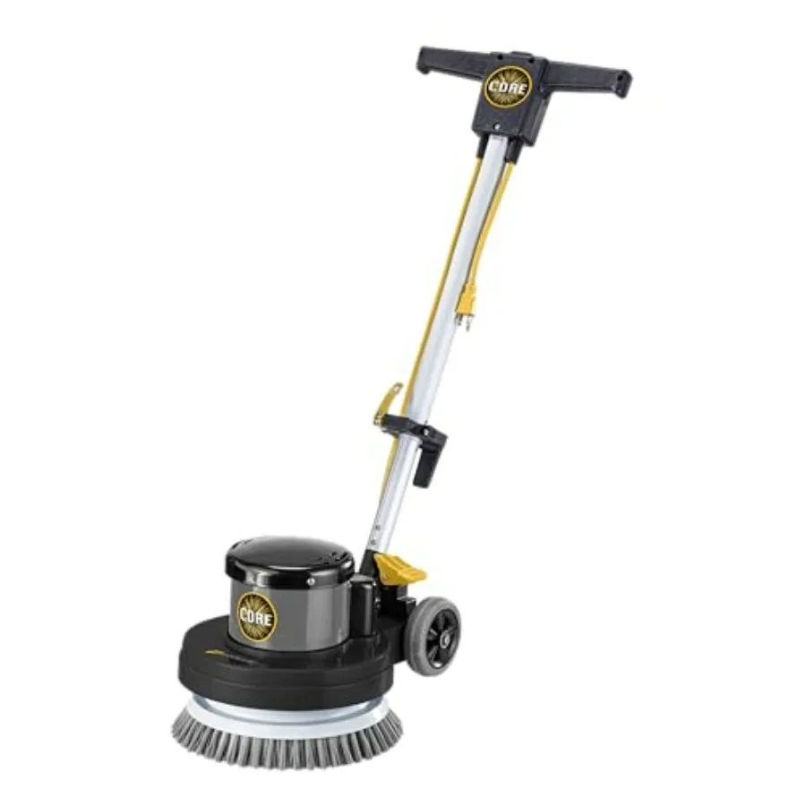 Commercial floor buffer polisher for scrubbing and polishing, heavy-duty steel construction, black color, 13-inch single pad fo
Commercial floor buffer polisher for scrubbing and polishing, heavy-duty steel construction, black color, 13-inch single pad fo