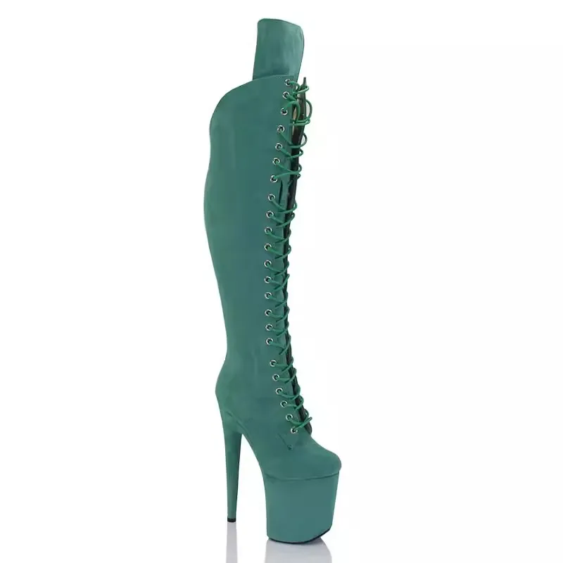 Новые высокие сапоги для танцев на пилоне на высоком каблуке 20 см, пикантные замшевые модные сапоги до колена для подиума на сцене
Новые высокие сапоги для танцев на пилоне на высоком каблуке 20 см, пикантные замшевые модные сапоги до колена для подиума на сцене