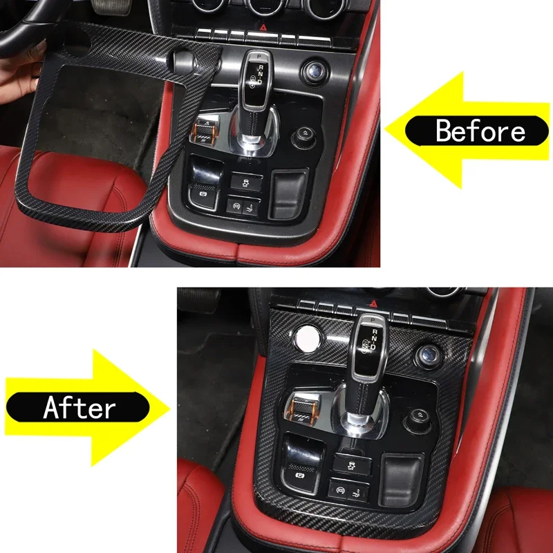 1Pcs Real carbon fiber For Jaguar F-TYPE 2013+car center control gear panel frame decorative sticker car interior accessories
1Pcs Real carbon fiber For Jaguar F-TYPE 2013+car center control gear panel frame decorative sticker car interior accessories