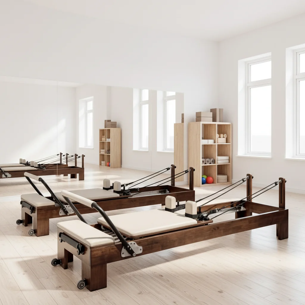 Walnut Color Equipment OEM&ODM Pilates Reformer Bed Pilates Equipment Machine with Wooden Package MOQ 1
Walnut Color Equipment OEM&ODM Pilates Reformer Bed Pilates Equipment Machine with Wooden Package MOQ 1