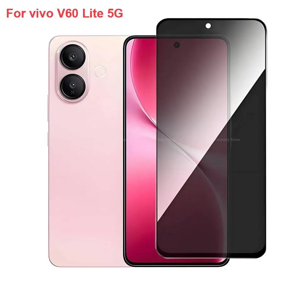 Vivo V60 Anti Spy Privacy Tempered Glass Screen Protector Compatible For Vivov60 Lite 5G Phone Film
Vivo V60 Anti Spy Privacy Tempered Glass Screen Protector Compatible For Vivov60 Lite 5G Phone Film