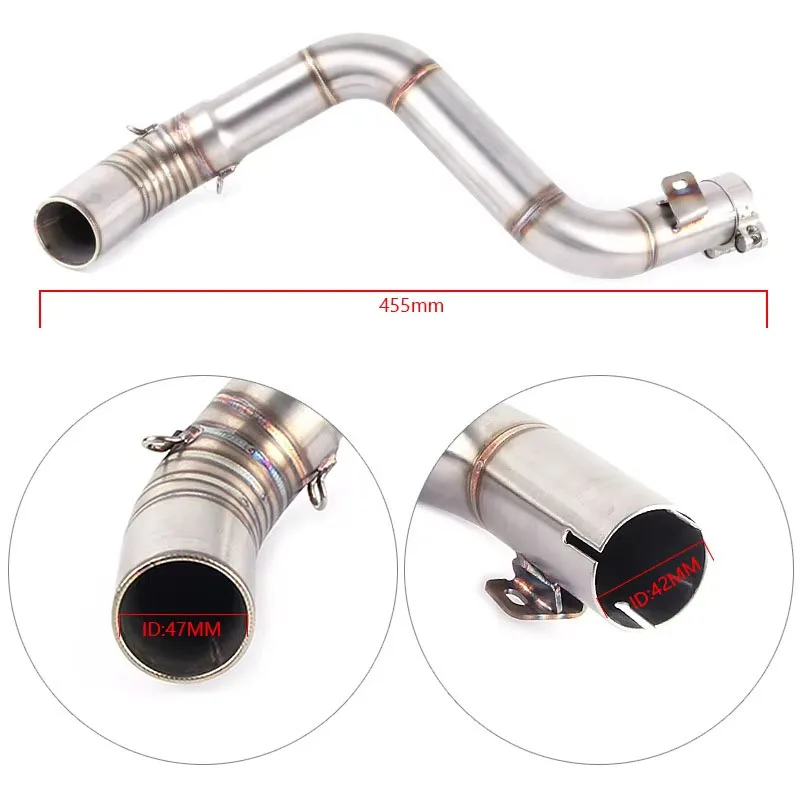 Motorcycle Exhaust Mid Pipe Bend Connector For KTM Duke 125 250 390 2013 2014 2015 2016 Motorcycle Full Exhaust
Motorcycle Exhaust Mid Pipe Bend Connector For KTM Duke 125 250 390 2013 2014 2015 2016 Motorcycle Full Exhaust