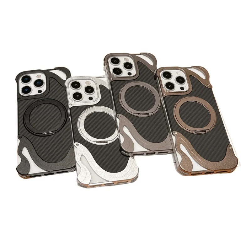 Aluminum Alloy Metal Case For iPhone 14 15 16 Pro Max Aramid Carbon Fiber Pattern 360 Rotation Bracket Shockproof Bumper Cover
Aluminum Alloy Metal Case For iPhone 14 15 16 Pro Max Aramid Carbon Fiber Pattern 360 Rotation Bracket Shockproof Bumper Cover