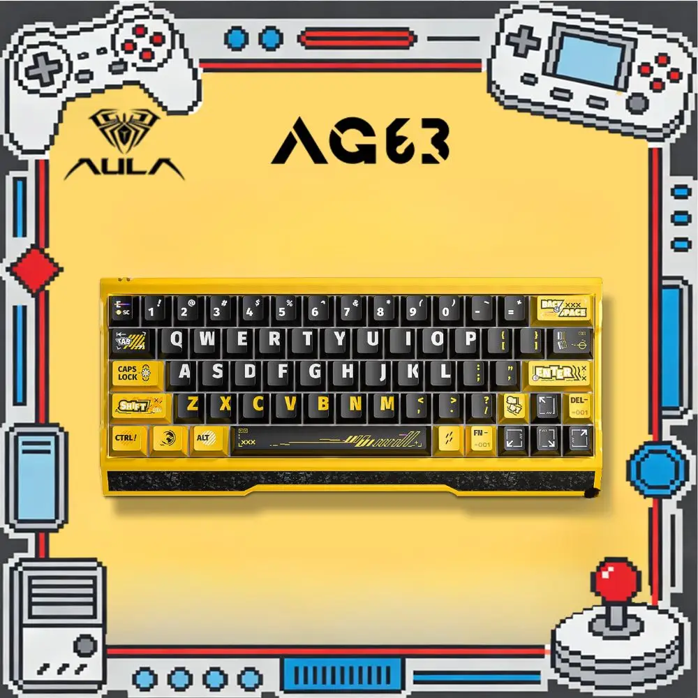 Aula AG63 Magnetic Switch Keyboard All Aluminum Wired RT0.001mm Low Latency RGB Hot Swap Gaming Mechanical Keyboard Accessory
Aula AG63 Magnetic Switch Keyboard All Aluminum Wired RT0.001mm Low Latency RGB Hot Swap Gaming Mechanical Keyboard Accessory
