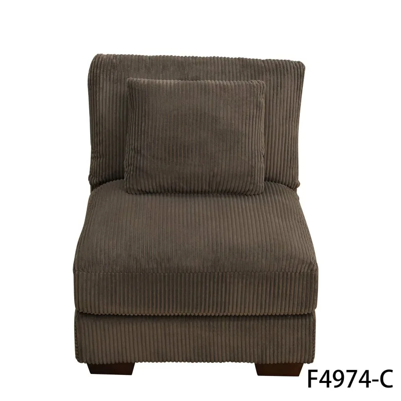 Brown Corduroy Living Room Sectional Chair living room furniture
Brown Corduroy Living Room Sectional Chair living room furniture