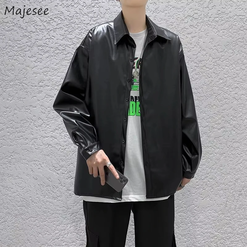 Leather Jackets for Men Clothing Korean Fashion Baggy Jacket Y2k Chaquetas Hombre Streetwear Stylish Gentle All-match Harajuku
Leather Jackets for Men Clothing Korean Fashion Baggy Jacket Y2k Chaquetas Hombre Streetwear Stylish Gentle All-match Harajuku