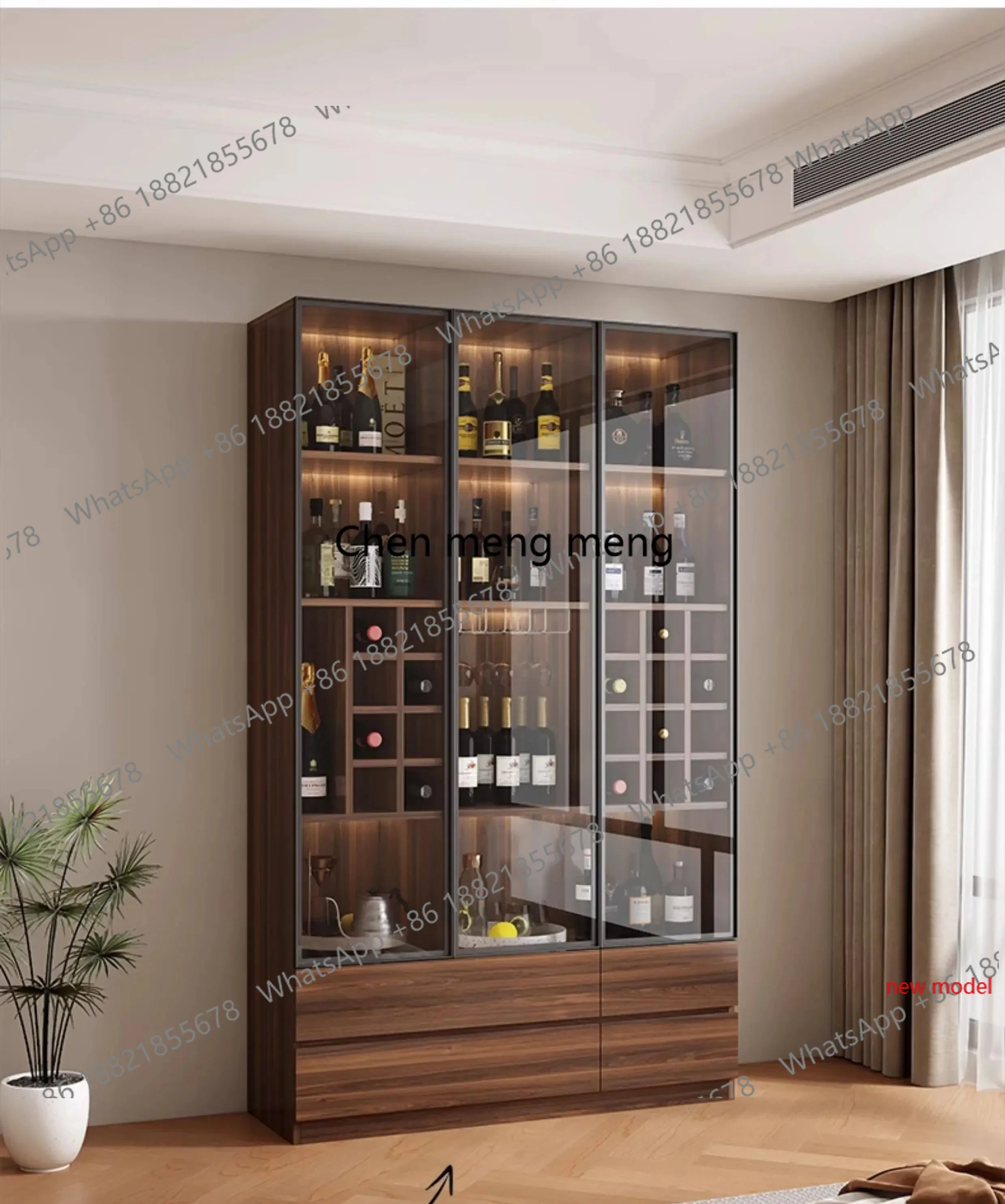 Wrought Elegant Wine Cabinet Living Room Household Glass Door Wine Cabinet Display Restaurant Bar FurnitureF132
Wrought Elegant Wine Cabinet Living Room Household Glass Door Wine Cabinet Display Restaurant Bar FurnitureF132