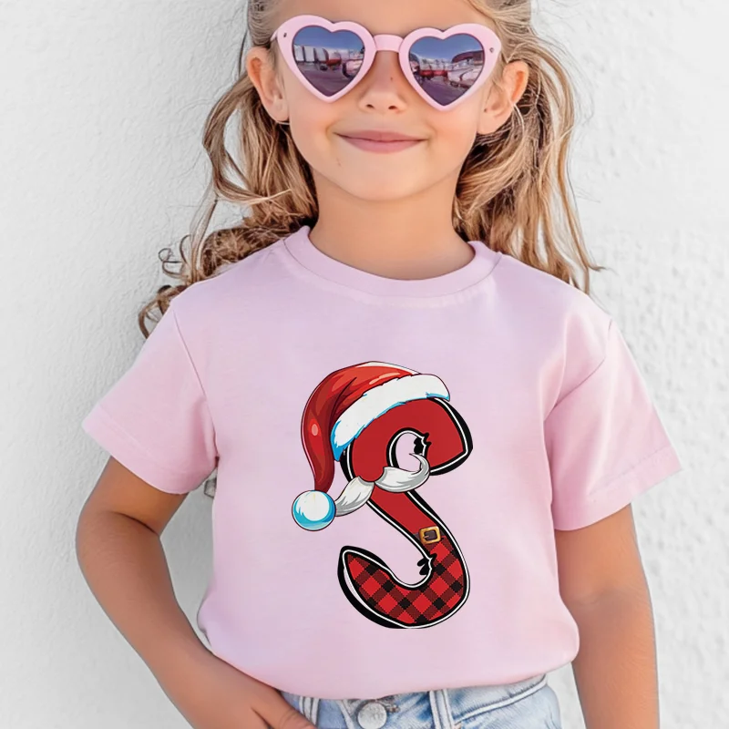 Милая детская футболка с буквенным принтом Санта-Клауса А-Z, топы на Рождество, хлопковая праздничная футболка для мальчиков и девочек, идеальный рождественский наряд
Милая детская футболка с буквенным принтом Санта-Клауса А-Z, топы на Рождество, хлопковая праздничная футболка для мальчиков и девочек, идеальный рождественский наряд