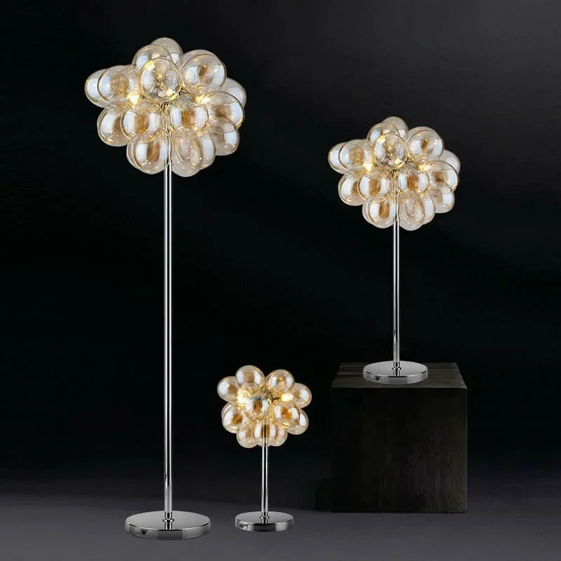 Modern LED bubble floor lamp, ceiling pendant lamp, suitable for bedroom, dining room, bar counter room decorations, glass gloss
Modern LED bubble floor lamp, ceiling pendant lamp, suitable for bedroom, dining room, bar counter room decorations, glass gloss