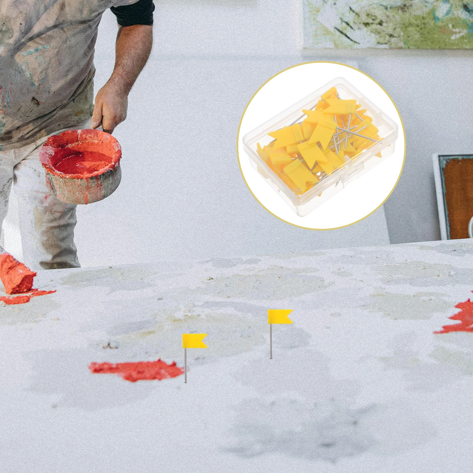 50pcs Map Flag Push Pins Colored Tacks For Travel Maps Bulletin Board Wall Decorative Marking Pins Heavy Duty Thumb Tacks Office
50pcs Map Flag Push Pins Colored Tacks For Travel Maps Bulletin Board Wall Decorative Marking Pins Heavy Duty Thumb Tacks Office