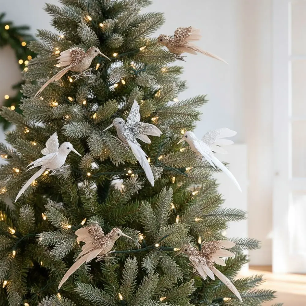 2pcs Glitter Christmas Foam Bird Beautiful Realistic Artificial Birds Pendants Handmade Feather Birds Ornaments
2pcs Glitter Christmas Foam Bird Beautiful Realistic Artificial Birds Pendants Handmade Feather Birds Ornaments