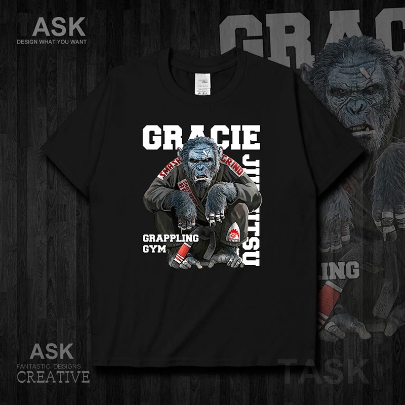 Brazilian Jujitsu Orangutan Illustration Men's T-Shirt Cotton Round Neck Short Sleeve T Shirt
Brazilian Jujitsu Orangutan Illustration Men's T-Shirt Cotton Round Neck Short Sleeve T Shirt