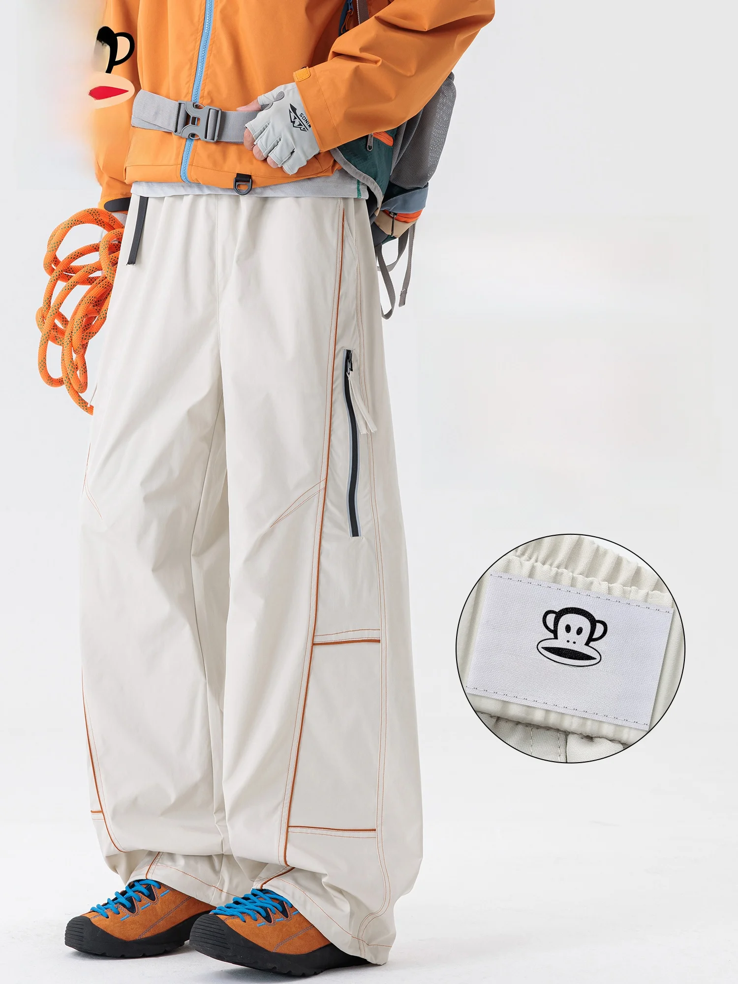 PaulFrank Outdoor Casual Trousers Men's Tee-in-One Straight Leg Skiing Pants Winter Faionable Loose Fit Workwear
PaulFrank Outdoor Casual Trousers Men's Tee-in-One Straight Leg Skiing Pants Winter Faionable Loose Fit Workwear