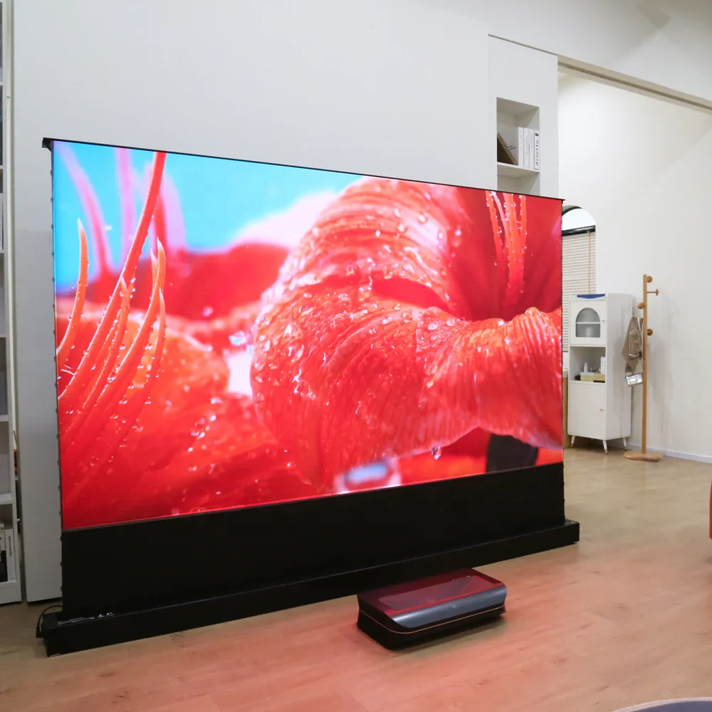 150" ALR Electric Motorized Projector Screen Home Cinema Floor Rising Screen with 16:9 Format
150" ALR Electric Motorized Projector Screen Home Cinema Floor Rising Screen with 16:9 Format